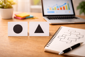 6240226 Simple experiment setup illustrating testing and results as a type of social proof.