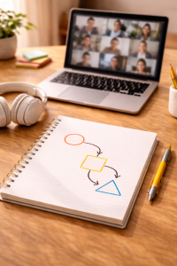 Mini workshop setup for making money online without a product

