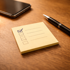 A small completed task representing a quick win to build marketing momentum.