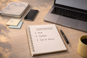 3140326 Simple workflow and content framework used to build authority online through consistent messaging