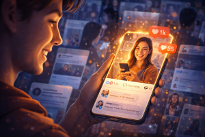 A reader connecting with content that feels personal and relevant