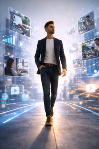 Beginner building momentum and learning how to show up online with confidence

