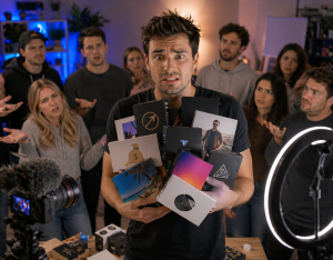 Affiliate marketing beginner damaging trust by promoting too many products at once
