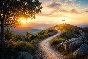 Clear path leading to a signpost representing a strong call to action and next step.
