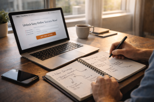 Marketer planning improvements to a landing page after a failed campaign
