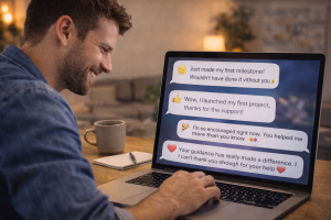 Creator celebrating community wins to strengthen audience loyalty
