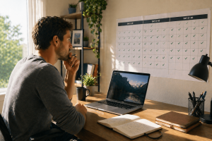 Affiliate marketing beginner staying consistent through the first 90 days

