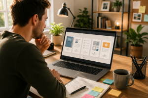 Creator exploring different digital product types like guides, templates, and mini courses.

