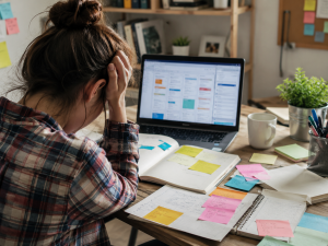 Beginner struggling with information overload from trying to learn too many online marketing skills at once.