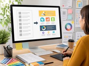Content repurposing for SEO using infographics created from lists, tips, and blog content.
