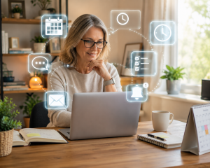 1020726 AI virtual assistant helping with reminders and time management