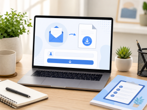 Visual example of a lead magnet offered in exchange for an email address
