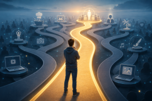 Choosing a clear niche to stand out in a crowded online market.
