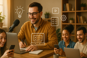 Helpful value-driven content building trust with social media followers.

