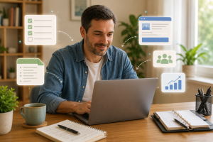 3030726 Simple lead magnet helping beginner marketers collect more leads online.