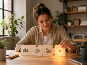 Creating a unique value proposition for an online brand.
