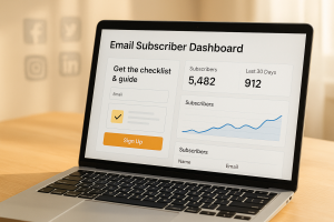 3200626 Email list growing through a simple and useful beginner lead magnet.
