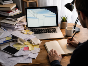 Beginner marketer moving from information overload to taking action
