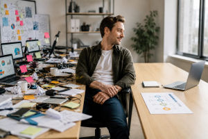 Simple marketing system compared to an overly complicated marketing setup.

