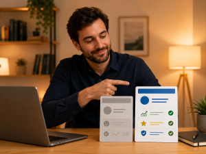 Comparison of a weak value proposition and a clearer offer that can improve conversions.
