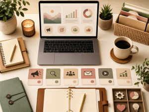 Resource list and toolkit lead magnet with helpful tools for beginner marketers