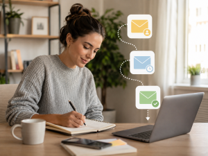 Online marketer building an email list and planning a welcome sequence.
