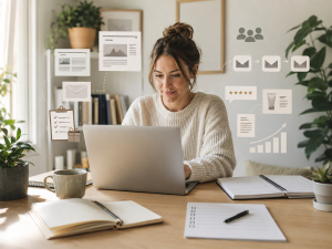 Affiliate marketing for beginners following a simple 90-day plan for steady online business growth.

