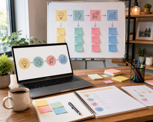 Action plan for creating digital products to sell using simple planning tools.


