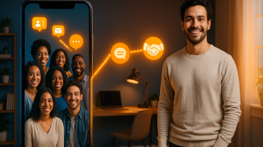 Creator using a clear strategy to turn social media followers into customers.