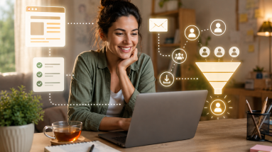 Beginner marketer using lead generation strategies to get more leads online without spending more on ads.