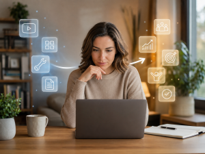 1170726 Marketer turning unclear product features into clear customer benefits to improve conversions.