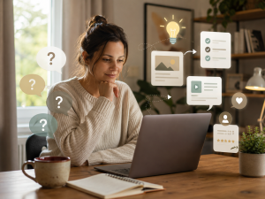 Marketer solving audience problems with helpful online marketing content.
