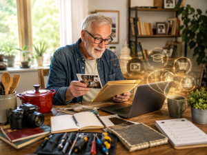 Retired person turning existing skills and life experience into income ideas.

