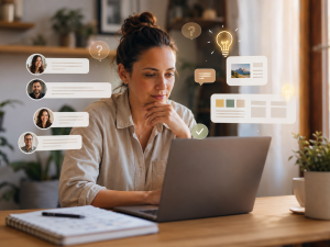 Entrepreneur using audience questions to create better content ideas
