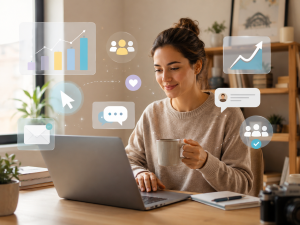 5180726 Marketer using data and relationships to improve internet marketing skills.