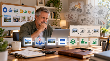 Mature beginner learning paid advertising and reviewing a simple campaign improvement system.