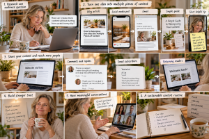 3151026 Senior marketer turning one useful idea into blog posts, emails, social content, and stronger audience trust.