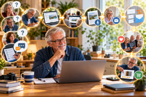 Visual journey from target audience research to helpful blog content, email subscribers, customer trust and relevant affiliate recommendations.