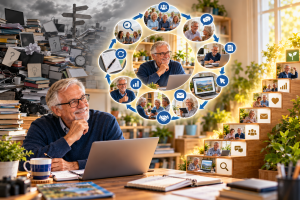 Simple repeatable target audience research system showing how listening, helpful content, feedback and improvement support long-term online business growth.